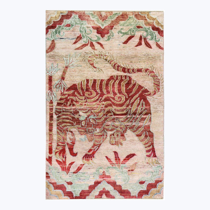 Image for Red Alchemy Transitional Silk Rug - 3'1" x 4'11"