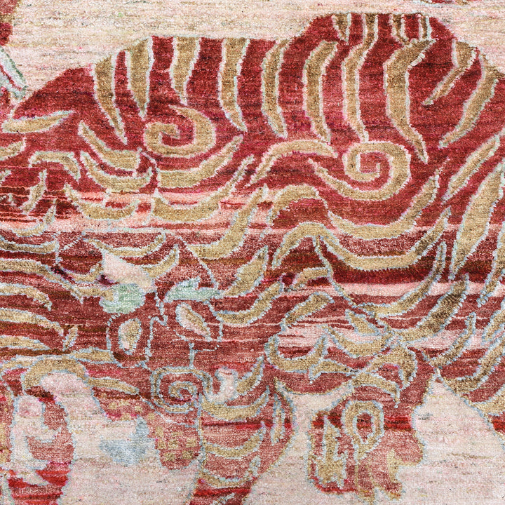 Image for Red Alchemy Transitional Silk Rug - 3'1" x 4'11"