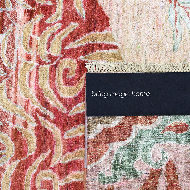 Image for Red Alchemy Transitional Silk Rug - 3'1" x 4'11"