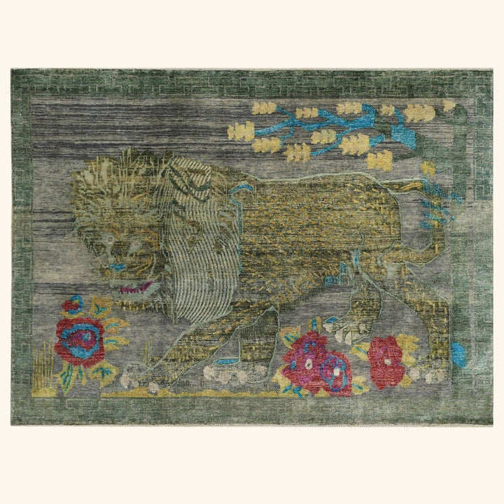 Image for Grey Alchemy Transitional Silk Wool Blend Rug - 4'4" x 6'