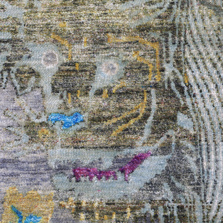Image for Grey Alchemy Transitional Silk Wool Blend Rug - 4'4" x 6'