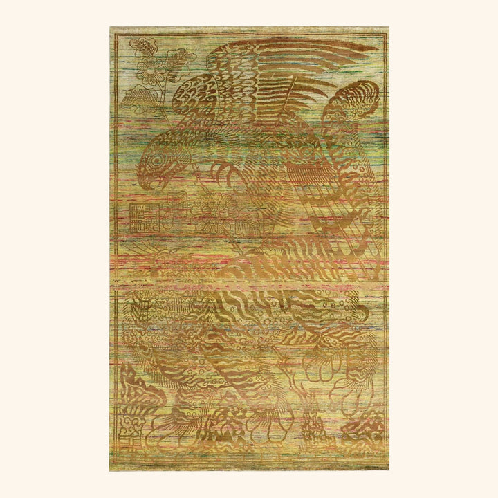 Image for Brown Alchemy Transitional Silk Wool Blend Rug - 5'11" x 9'4"