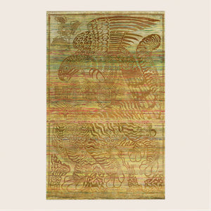 Image for Brown Alchemy Transitional Silk Wool Blend Rug - 5'11" x 9'4"