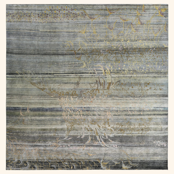 Image for Blue Alchemy Transitional Silk Rug - 9'11" x 10'3"