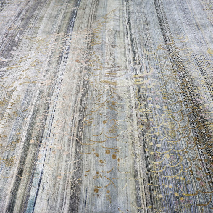 Image for Blue Alchemy Transitional Silk Rug - 9'11" x 10'3"