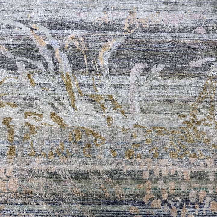Image for Blue Alchemy Transitional Silk Rug - 9'11" x 10'3"
