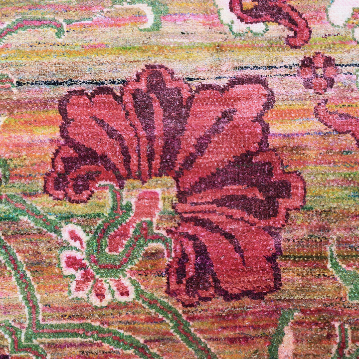 Image for Red & Brown Alchemy Traditional Silk Rug - 9'10" x 14'2"