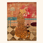 Multicolored Transitional Silk Rug - 8' x 10'