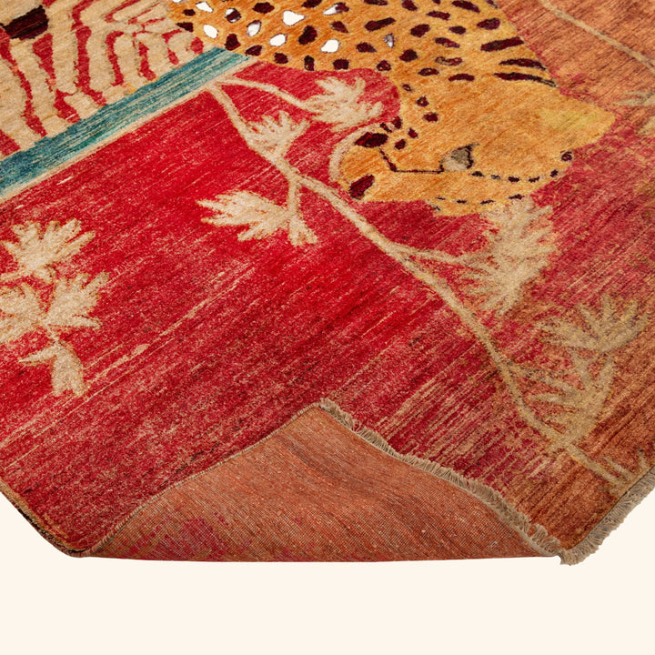 Multicolored Transitional Silk Rug - 8' x 10'