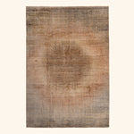 Beige Contemporary Silk Rug - 8' x 10'