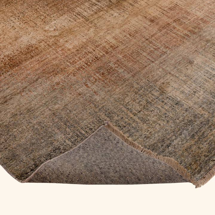Beige Contemporary Silk Rug - 8' x 10'