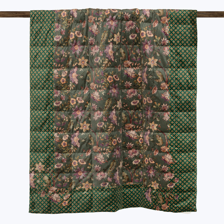 Image for Floreal World Quilt Green