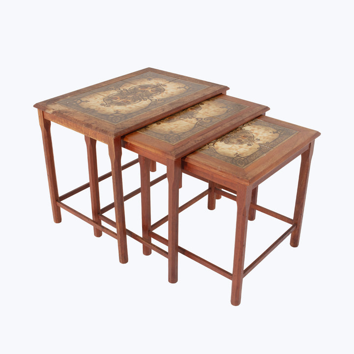 Mid-Century Three Piece Nesting Table