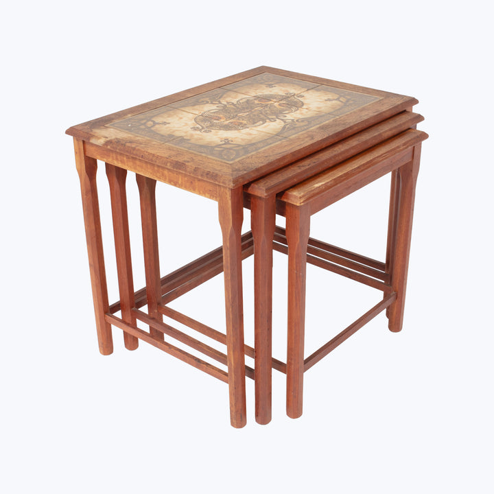 Mid-Century Three Piece Nesting Table