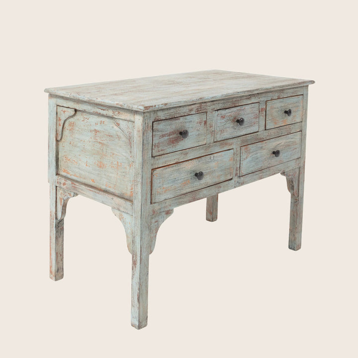 Vintage Distressed Small Credenza