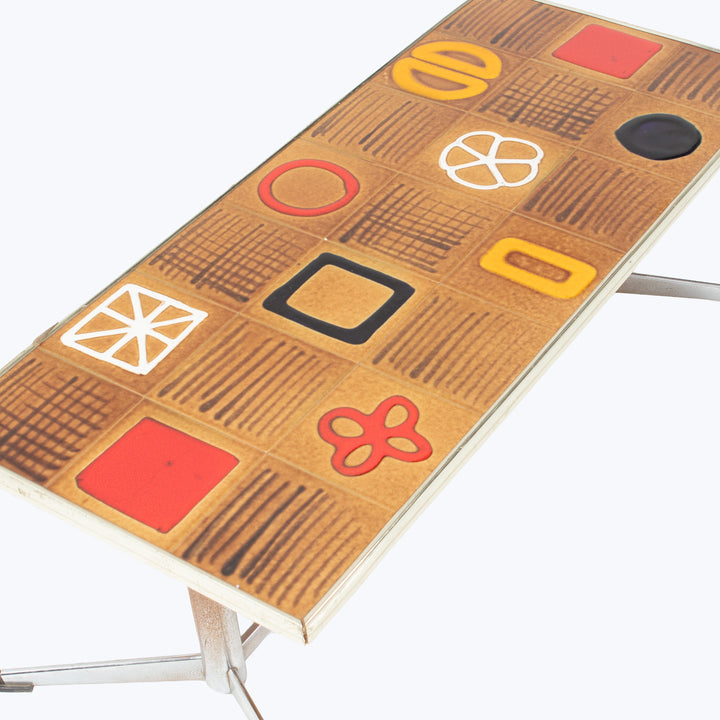 Mid Century Tiled Coffee Table