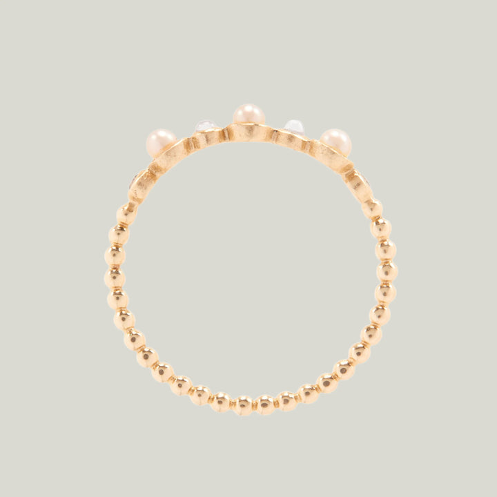 Image for SOMERSET: Pearl, Moonstone and Diamond Ring