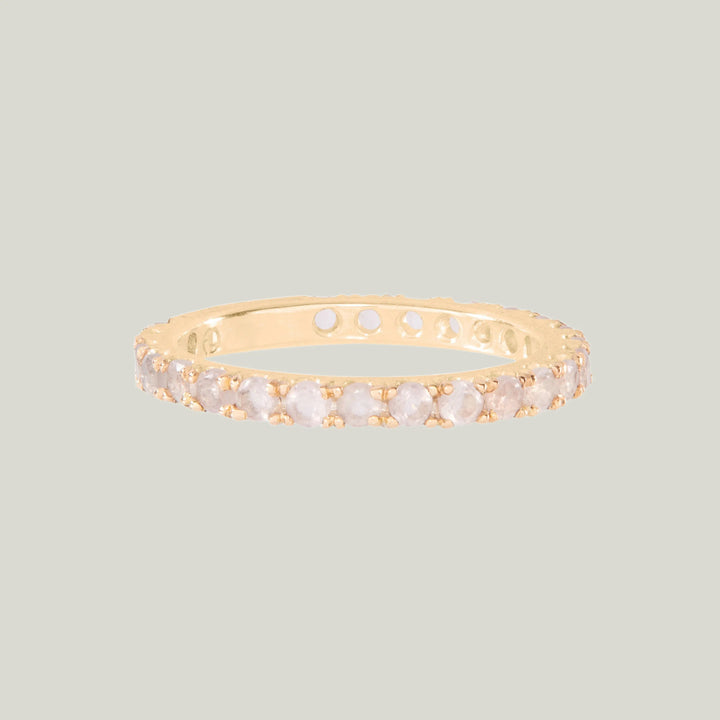 Image for ÎLE ST-LOUIS: Rose Quartz Eternity Ring