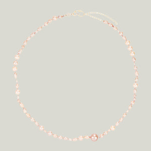 Image for NOTTING HILL: Chunky Pearl Strand Necklace, Garden Rose