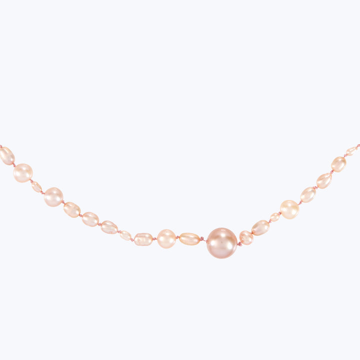 Image for NOTTING HILL: Chunky Pearl Strand Necklace, Garden Rose