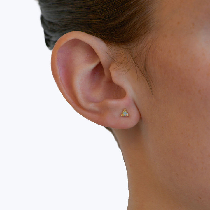 Image for Cléo Opal Triangle Stud - Single