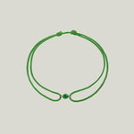 Image for Amie Emerald Kelly Green Cord Bracelet - Green cord