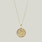 Image for Love Letter Gold Monogram Medallion Necklace
