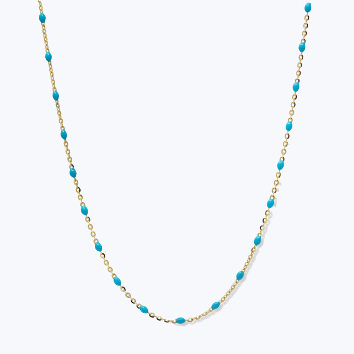 Image for Bohème Beaded Enamel Chain Necklace