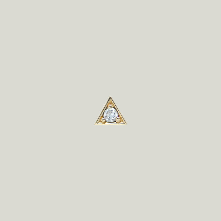 Image for Cléo Diamond Triangle Stud - Single