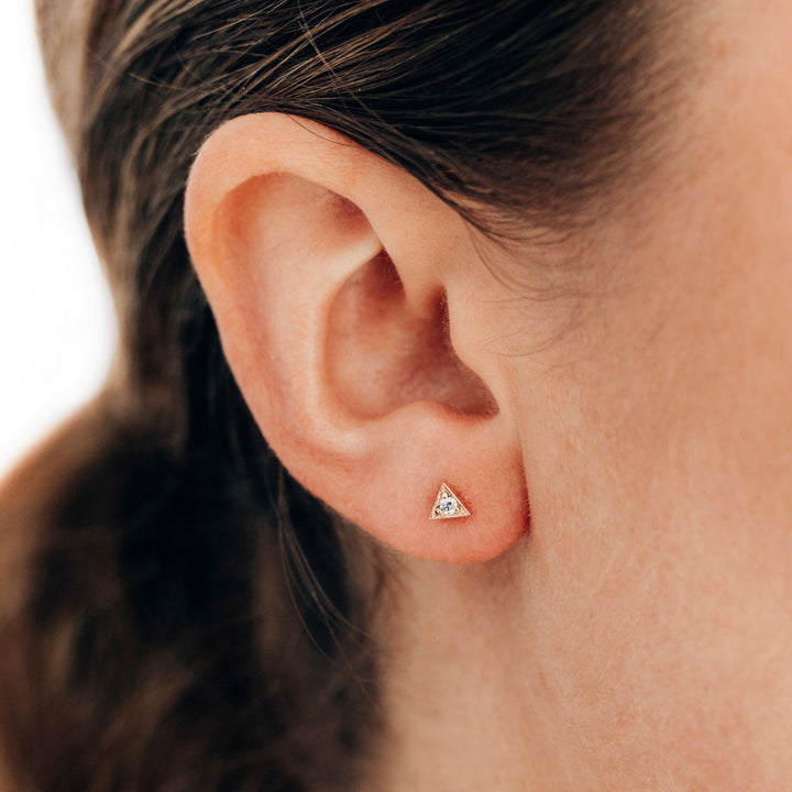 Image for Cléo Diamond Triangle Stud - Single