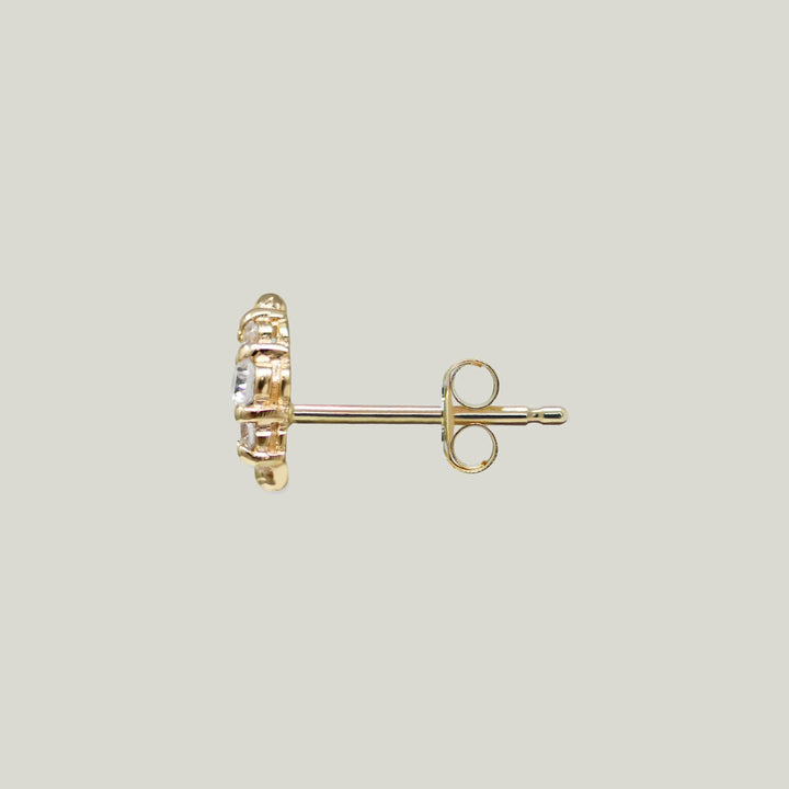 Image for Diamond Croissant Stud - Single