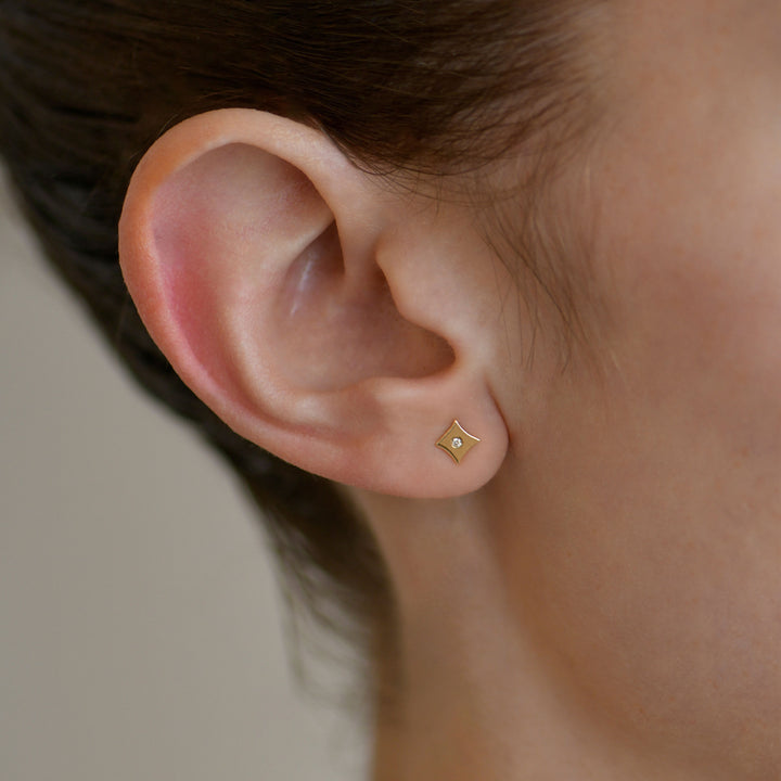 Image for Jac+Jo Gothic Diamond Micro Stud - Single