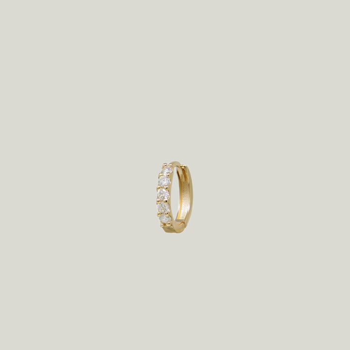 Image for Classique Wide Pavé Mini Huggy - Single