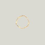 Image for Script Yellow Gold And Diamonds Bracelet