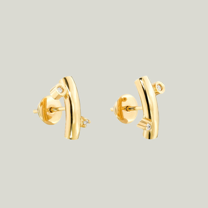 Image for Cure Gold Earrings With Diamonds