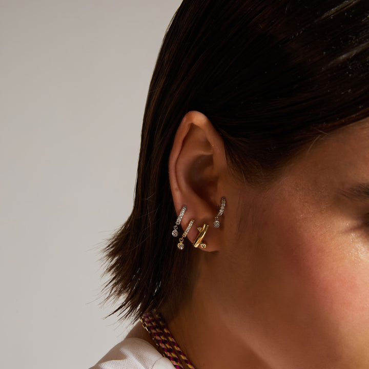 Image for Cure Gold Earrings With Diamonds