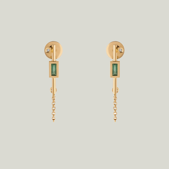 Image for La Mère Drop Earrings With Emeralds