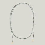 Image for Curve Fabric Necklace With 18K Gold Tips