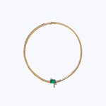 Image for La Mère Necklace 18K Gold With Emerald And Diamonds