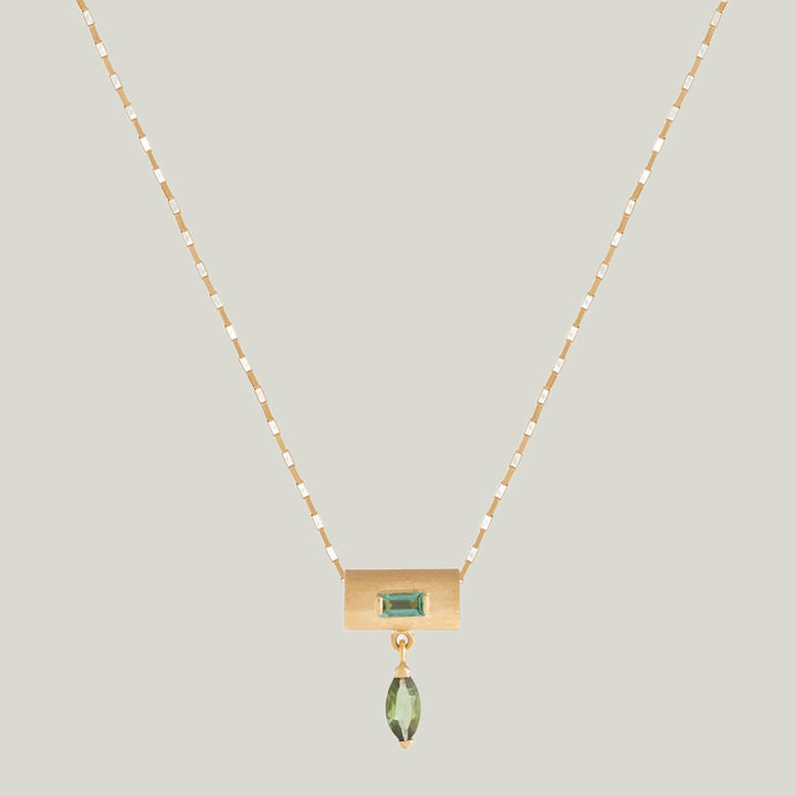 Image for La Mère Emerald And Green Tourmaline Barrel Pendant
