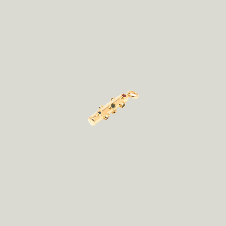 Image for Yellow Gold Pendant With Ruby, Emerald, Topaz, And Tourmaline