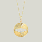 Image for Curve Gold Pendant With Diamond