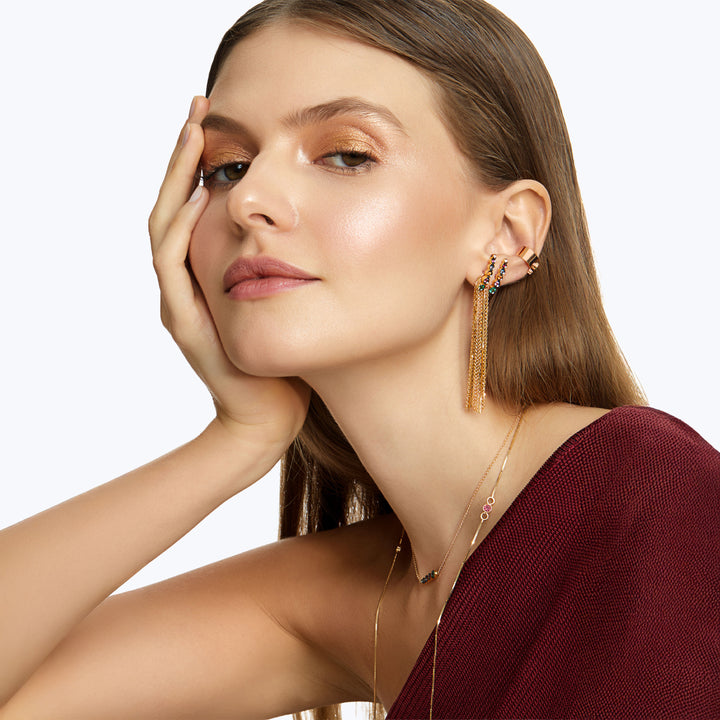 Image for Minimal Gold Fringe Pendant