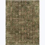 Image for Dark Gold & Green Transitional Wool Rug - 9' x 12'