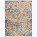 Image for Blue & Red Transitional Wool Rug - 10' x 14'