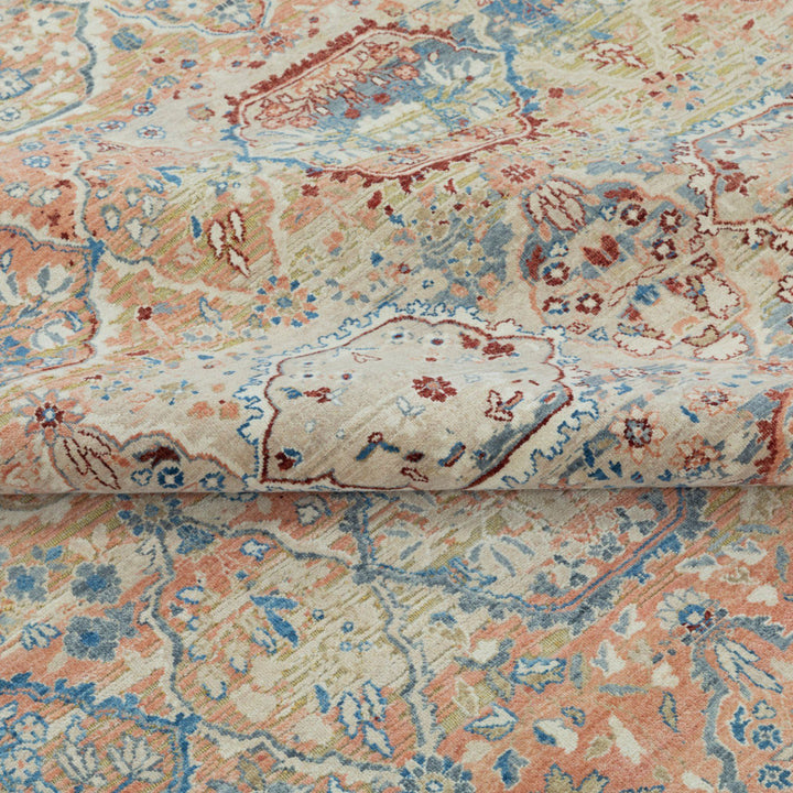 Image for Blue & Red Transitional Wool Rug - 10' x 14'