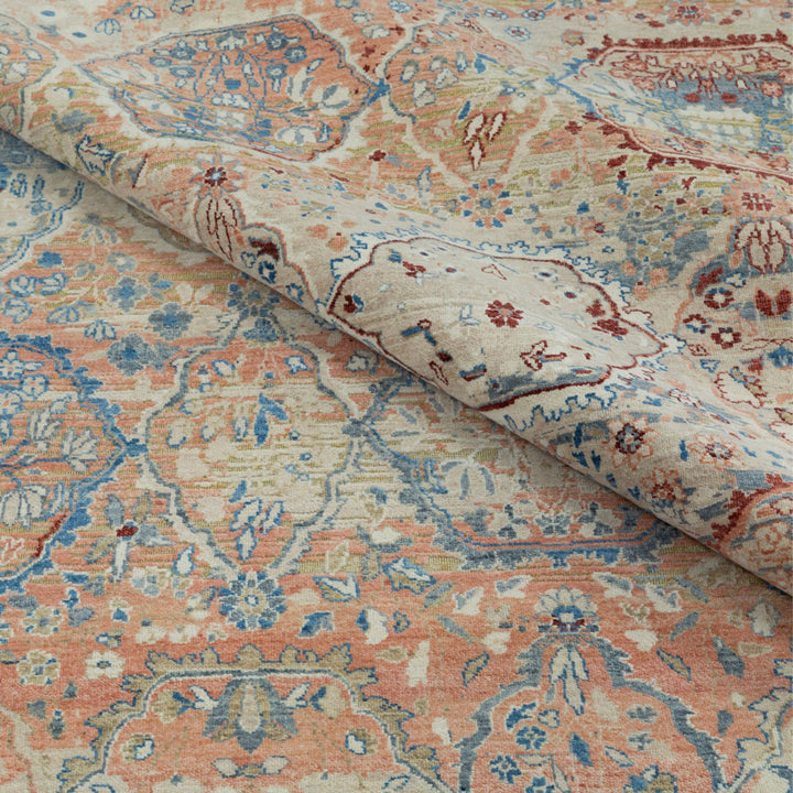 Image for Blue & Red Transitional Wool Rug - 10' x 14'