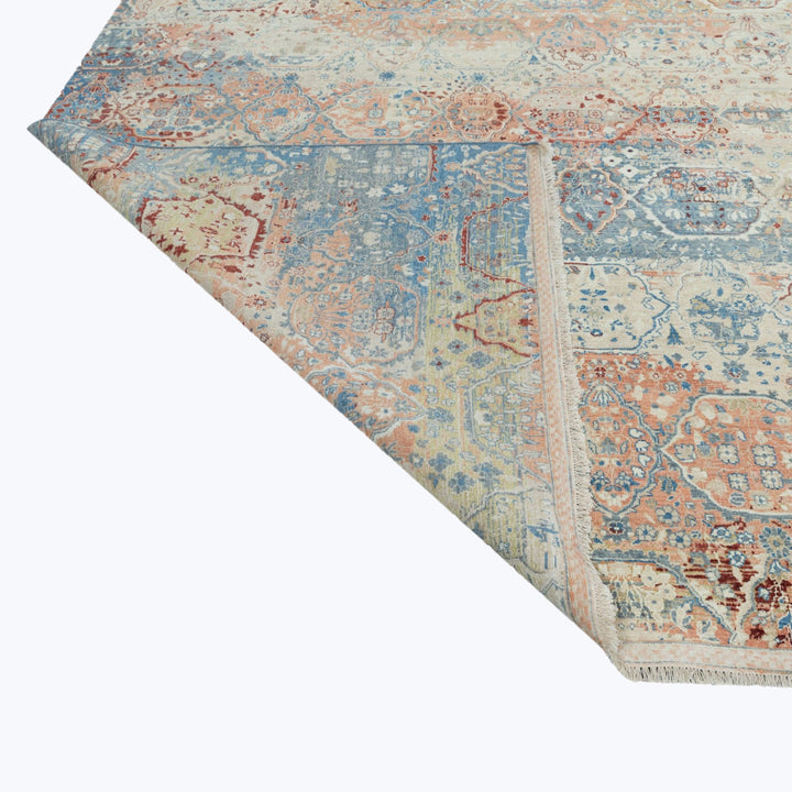 Image for Blue & Red Transitional Wool Rug - 10' x 14'