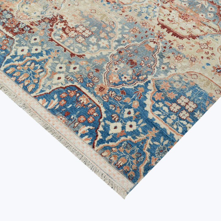 Image for Blue & Red Transitional Wool Rug - 10' x 14'