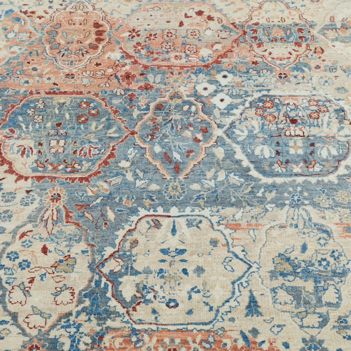 Image for Blue & Red Transitional Wool Rug - 10' x 14'